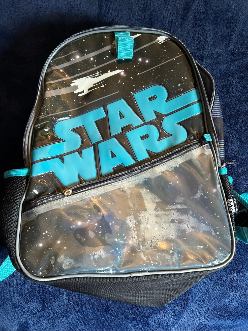 Star Wars Kids Backpack - Black and Teal Logo